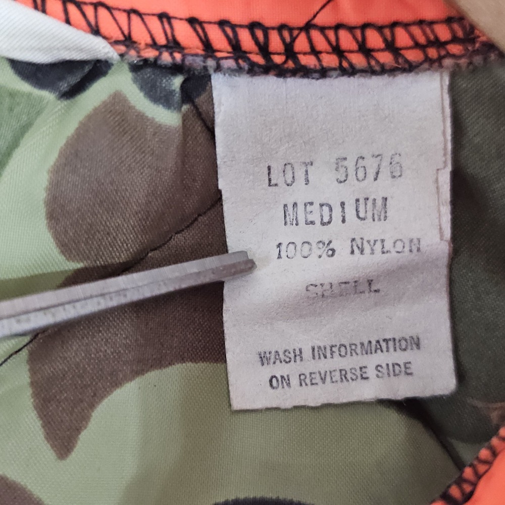 Vintage Big Smith Missabe Railroad Blaze Orange Camo Jacket Sz Medium Made USA - Picture 7 of 14